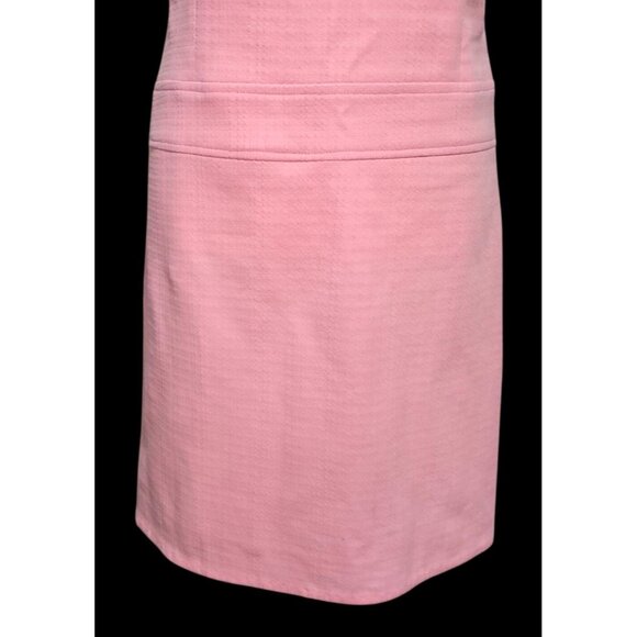 VIntage PInk Barbiecore Dress Sleeveless Mod Go Go Handmade Polyester 60s - Picture 4 of 9